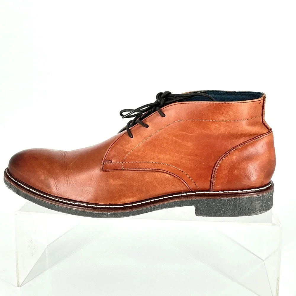Blake McKay Alder Mens Tan Brown Leather Chukka Desert Boots Size 12 Lace Up
